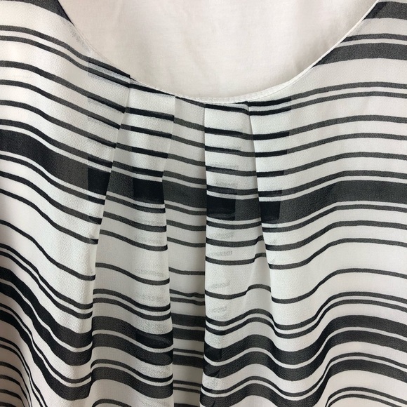 Express Womens Tank top, Black White Small Petite - Picture 4 of 5